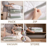 Vacuum Storage Space Saver Bags, Extra Large Super Jumbo Cube Space Bags Vacuum Sealed Bags for Comforters Pillows Blankets