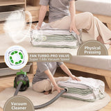 Vacuum Storage Space Saver Bags, Extra Large Super Jumbo Cube Space Bags Vacuum Sealed Bags for Comforters Pillows Blankets