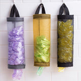 3Pack Plastic Bag Holder, Grocery Bag Holder for Plastic Bags Mesh Hanging Storage Dispenser Trash Bag Organizer Shopping