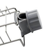 Stainless Steel Hanging Sponge Holder, Over Faucet Sponge Holder, Metal Hanging Faucet Drain Rack for Kitchen, Bathroom(silver)