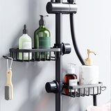 Sponge Holder Over Faucet Kitchen Sink Caddy Organizer,Stainless Steel Faucet Rack for Soap,Shampoo, Shower Caddy Shelf,Scrubbers