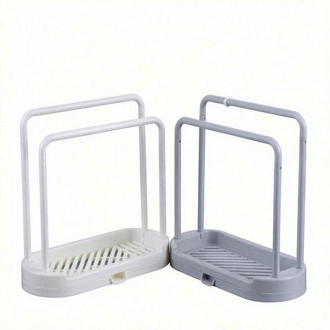 Kitchen Sponge Holder Dishcloth Hanger, Kitchen Sink Rack Tray Organizer Stand for Sponge,Scrubber Storage and Organization（2pcs）