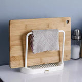 Kitchen Sponge Holder Dishcloth Hanger, Kitchen Sink Rack Tray Organizer Stand for Sponge,Scrubber Storage and Organization（2pcs）
