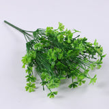 2pcs Plastic Desktop Arrangements Decorative Shamrock Party Plant Fake Holiday Lucky Simulated Plants Home Grass Greenery Decor