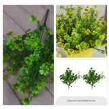 2pcs Plastic Desktop Arrangements Decorative Shamrock Party Plant Fake Holiday Lucky Simulated Plants Home Grass Greenery Decor