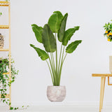 Green Plant Wall Decals 3D Potted Plant Wall Stickers Removable Bonsai Decals Peel and Stick Art Murals for Bedroom Livingroom