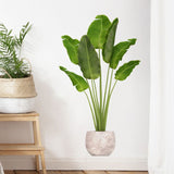 Green Plant Wall Decals 3D Potted Plant Wall Stickers Removable Bonsai Decals Peel and Stick Art Murals for Bedroom Livingroom