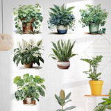 Stickers for Living Green Tropical Leaves Wall Decal Stickers Peel and Stick Wall Art Home Decor Wall Stickers for Bedroom （2pcs）