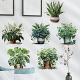 Stickers for Living Green Tropical Leaves Wall Decal Stickers Peel and Stick Wall Art Home Decor Wall Stickers for Bedroom （2pcs）