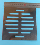 Stainless Steel Square Floor Drain Cover 6 Inch 14 Holes Silver Tone Square Shower Drain, Stainless Steel High Flow Shower Drain