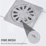 30 Pack, Shower Drain Hair Catcher,Iron with Ceramic Upgraded Disposable Floor Drain Sticker, 4" X 4" (30 Pack)