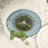 Kitchen Sink  Anti-Blocking Plug Cover Drainage Floor Drain 
Silicone Kitchen Sink Strainer,Large Wide Rim 4.3" Diameter