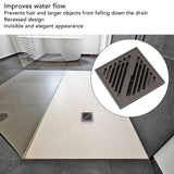 Elegant Invisible Design Stainless Steel Bathroom Floor Drain Recessed Shower Floor Drain Top Floor Drain for Bathrooms