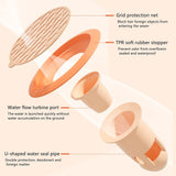 2pcs Shower Floor Drain Preventer Tub Stopper Kitchen Trash Bath Tub Drain Odor- Preventer Bathroom Filter Preventer Plugs Sink