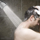 High Pressure Shower Head 3 Inches Anti-clog Anti-leak Fixed Showerhead Chrome with Adjustable Swivel Brass Ball Joint Relaxing