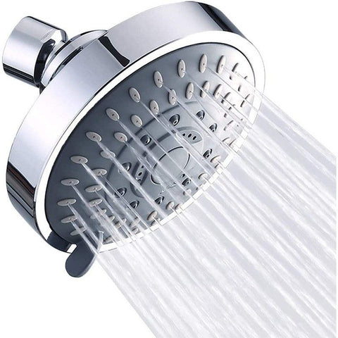 Shower Head, High Pressure Shower Heads 4.1 Inch 5 Settings Rain High Flow Fixed Showerhead for Luxury Shower Experience