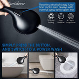 High Pressure 10 Functions Shower Head with handheld, Built-in Power Spray to Clean Corner, Tub and Pets, Stainless Steel Hose
