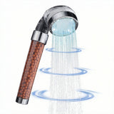 High Pressure Shower Head with Handheld, 6 Spray Modes/Settings Detachable Shower Head with Stretchable Stainless Steel Hose