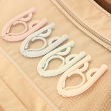 4 Pcs Travel Hangers -Portable Folding Clothes Hangers Travel Accessories Foldable Clothes Drying Rack for Travel (Colorful 4pcs) In Australia - Darrahopens