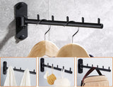 Folding Wall Mounted Clothes Hanger Rack with Swing Arm, Foldable 180°Rotation, Folding Clothes Hanger Drying Rack Rod In Australia - Darrahopens