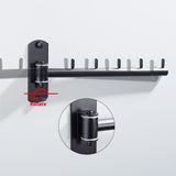 Folding Wall Mounted Clothes Hanger Rack with Swing Arm, Foldable 180°Rotation, Folding Clothes Hanger Drying Rack Rod