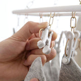 16 Pcs Windproof Seamless Clothes Clips Plastic Laundry Drying Clips Household Clothespins Practical Photo Hangers