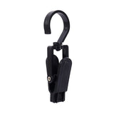 2 Pcs  Plastic Strong Swivel Hook Rotating Laundry Hanging Hook Clothes Pins Beach Towel Clips Black and white