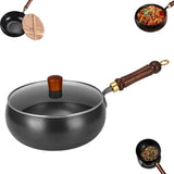 Cast Iron Skillet, Japanese Iron Pan, Cast Iron Braiser, Hand-Forged Non-Coated Frying Pan for Gas, Induction, Durable and Versatile Cookware In Australia - Darrahopens