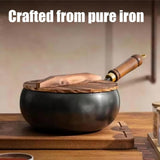Cast Iron Skillet, Japanese Iron Pan, Cast Iron Braiser, Hand-Forged Non-Coated Frying Pan for Gas, Induction, Durable and Versatile Cookware In Australia - Darrahopens