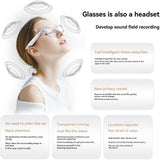 Ai Interpretation Smart Glasses, 164-Language Translation, Photochromic Lenses, Ai Chat & Hands-Free Audio, Wireless Bluetooth Real-Time Simultaneous Interpretation Glasses Unisex