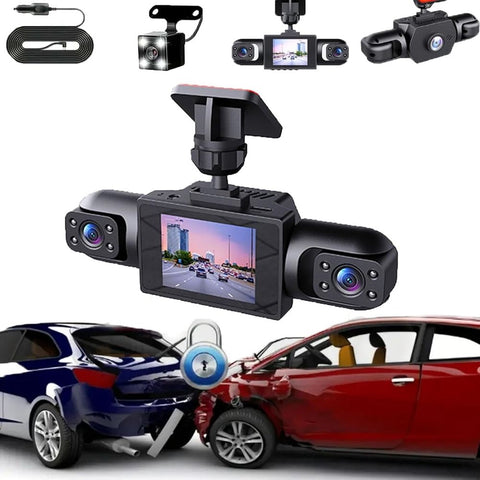 Wireless Dashcam Front and Rear Camera System, Rechargeable 360 1080P Dash Cam No Wires, 4-Channel Full Coverage App Control Dash Cam with Adjustable Lenses and Night Vision In Australia - Darrahopens