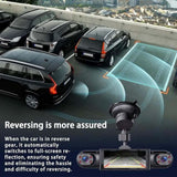 Wireless Dashcam Front and Rear Camera System, Rechargeable 360 1080P Dash Cam No Wires, 4-Channel Full Coverage App Control Dash Cam with Adjustable Lenses and Night Vision In Australia - Darrahopens
