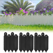 Garden Edging Garden fences,Lawn Garden Fence Edgings 9"X 11" Garden Edging Plastic Landscape Edging with 10Pcs Stakes for The Yard,Lawn Edging,Lawn Garden Flower Beds