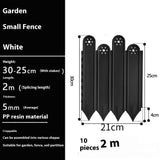 Garden Edging Garden fences,Lawn Garden Fence Edgings 9"X 11" Garden Edging Plastic Landscape Edging with 10Pcs Stakes for The Yard,Lawn Edging,Lawn Garden Flower Beds