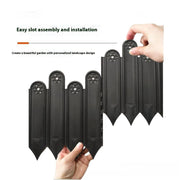 Garden Edging Garden fences,Lawn Garden Fence Edgings 9"X 11" Garden Edging Plastic Landscape Edging with 10Pcs Stakes for The Yard,Lawn Edging,Lawn Garden Flower Beds
