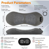 3 in 1 Back Massager, Electric Lumbar Support Pillow with Heat, Vibration and Traction, Back Support Pillow for Lower Back Pain Relief and Spine Support