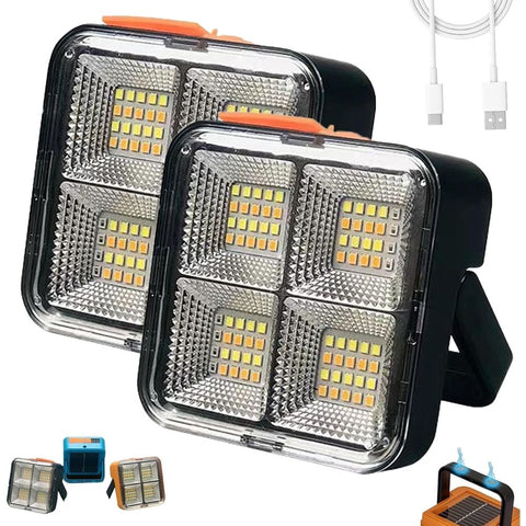 Mini Solar Rechargeable Multifunctional Searchlight, Solar Flashlight Rechargeable, Orange Flood Lights Outdoor, High Lumen Flashlight, Suitable for Outdoor Camping (Yellow) In Australia - Darrahopens