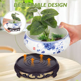 Ceramic Flowerpot Multi-Color Non-Hole Hydroponic Container for Home 1Set