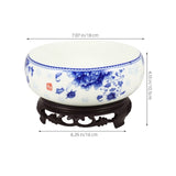 Ceramic Flowerpot Multi-Color Non-Hole Hydroponic Container for Home 1Set
