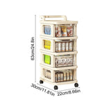 Rolling Storage Cart with Drawers Plastic Storage Drawer Unit on Wheels Mobile Organizer Cart for Snacks Toys Office Supplies - 2 3 4 5 Tier Narrow Trolley for Bedroom Kitchen Living Room