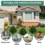 Artificial Cypress Topiary Ball Bush 20" UV Resistant with Ground Spike, 1Pcs Faux Cedar Plants Outdoor Trees for Planters, Front Porch, Patio, Indoor, Outside Decor Green