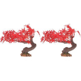 Red Faux Tree for Table - Wide Application, Easy to Use, 2Pcs In Australia - Darrahopens