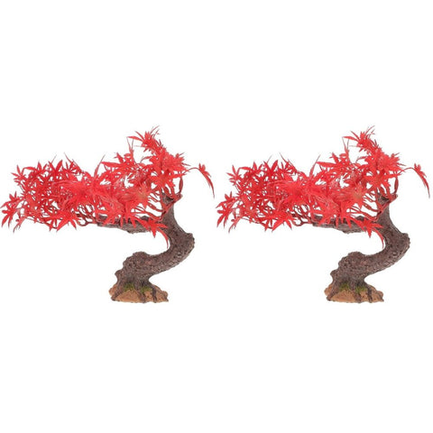 Red Faux Tree for Table - Wide Application, Easy to Use, 2Pcs In Australia - Darrahopens