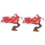Red Faux Tree for Table - Wide Application, Easy to Use, 2Pcs In Australia - Darrahopens