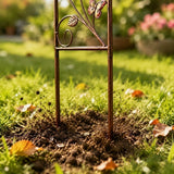 60"x11" Bronze Metal Garden Trellises, Decorative Butterfly & Bird Rustproof Trellis for Outdoor Climbing Plants, Roses, Vines, Cucumbers & Vegetables