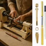20 Pack Slimline Pen Kit-7mm Wood Turning Twist Pen Kits with Refills, Brass Hardware & 5 Finishes for DIY Lathe Turning
