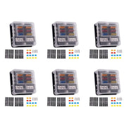 6X 6-Way Waterproof Fuse Block,with LED Indicator 12 Circuits with Negative Marine Fuse Box for DC 12/24V Car RV Truck In Australia - Darrahopens