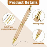 20 Pieces Retractable Pen Kit for Wood Turning 7mm Click Pen Kit with Refills Lathe Turning Supplies for DIY Friends In Australia - Darrahopens