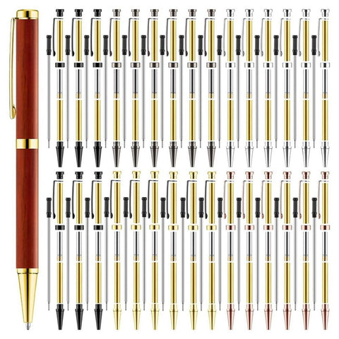 30 Pcs Slimline Pen Kit Wood Turning Twist Pen Kit with Refill Lathe Turning Supplies for DIY Making, Supplies In Australia - Darrahopens