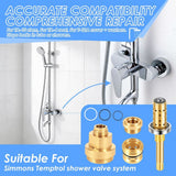 Valve Rebuild Kit Easy Installation Repairs and Avoids Leaks in Bathtubs or Shower Systems Premium Brass for Replacement In Australia - Darrahopens